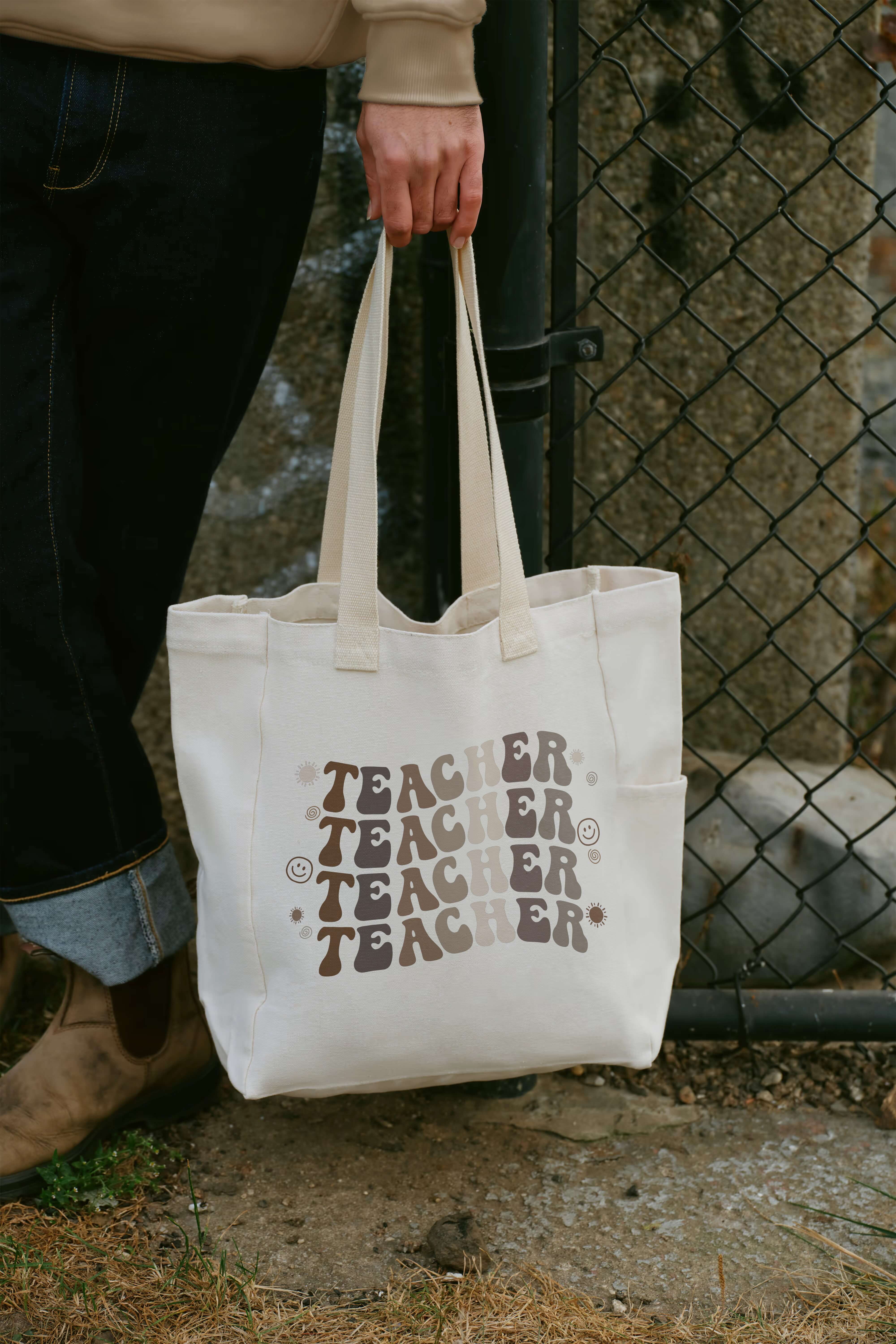 Teacher Retro Tote